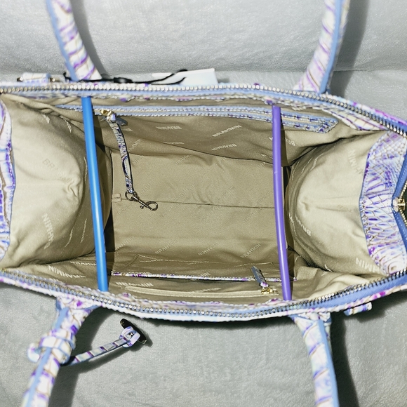 NWT Brahmin HARMONIOUS Large Caroline w/ Veronica Wallet !!GORGEOUS IRIDESCENT!! - Picture 6 of 16